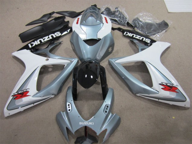 Discount 2006-2007 White Grey Suzuki GSXR600 Motorbike Fairings UK Discount 2006-2007 White Grey Suzuki GSXR600 Motorbike Fairings UK