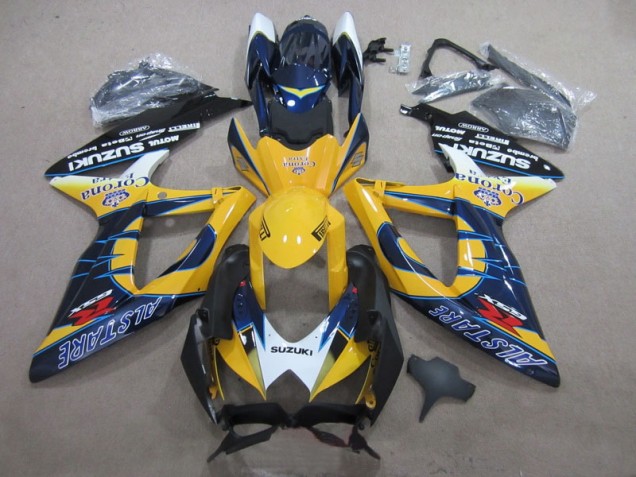 Discount 2008-2010 Blue Yellow Corona Extra Suzuki GSXR600 Motor Bike Fairings UK Discount 2008-2010 Blue Yellow Corona Extra Suzuki GSXR600 Motor Bike Fairings UK