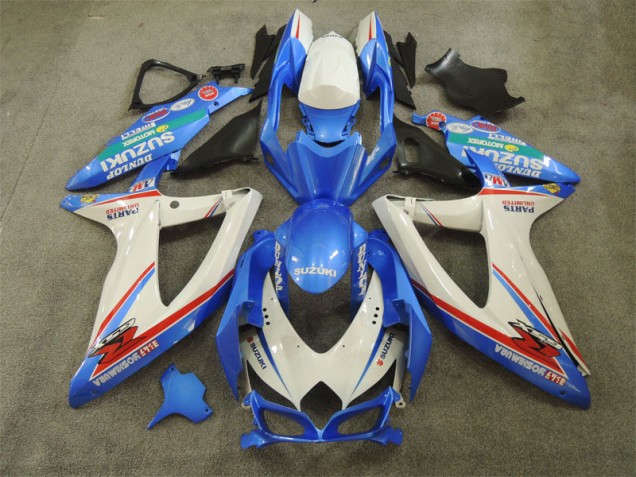 Discount 2008-2010 Blue White with Decals Suzuki GSXR600 Bike Fairing Kit UK Discount 2008-2010 Blue White with Decals Suzuki GSXR600 Bike Fairing Kit UK