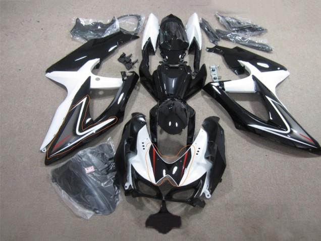 Discount 2008-2010 Black White Suzuki GSXR600 Replacement Fairings UK Discount 2008-2010 Black White Suzuki GSXR600 Replacement Fairings UK