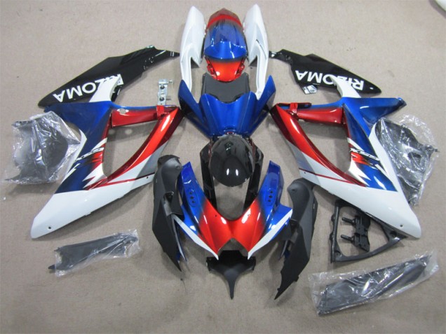 Discount 2008-2010 Blue Red White Suzuki GSXR600 Motorcycle Fairing UK Discount 2008-2010 Blue Red White Suzuki GSXR600 Motorcycle Fairing UK