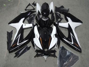 Discount 2008-2010 Black White Suzuki GSXR600 Bike Fairings UK