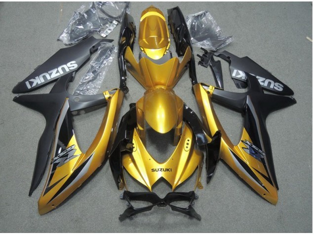 Discount 2008-2010 Black Gold Suzuki GSXR600 Motor Bike Fairings UK Discount 2008-2010 Black Gold Suzuki GSXR600 Motor Bike Fairings UK