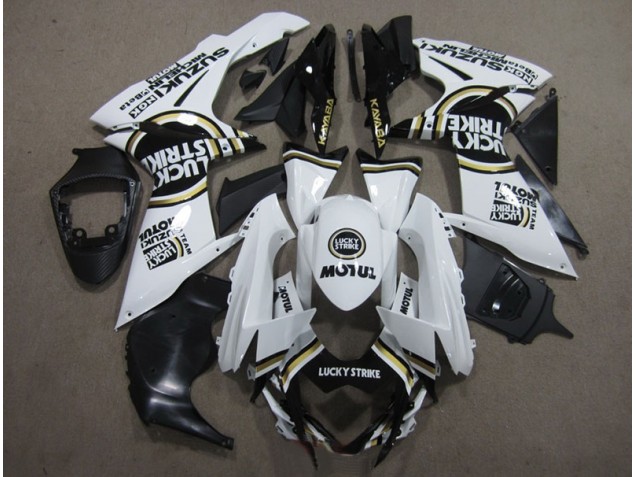 Discount 2011-2021 White Lucky Strike Black Motul Suzuki GSXR600 Motorcycle Bodywork UK Discount 2011-2021 White Lucky Strike Black Motul Suzuki GSXR600 Motorcycle Bodywork UK