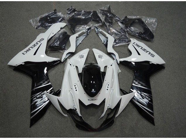 Discount 2011-2021 White Black Suzuki GSXR600 Motorcycle Replacement Fairings UK Discount 2011-2021 White Black Suzuki GSXR600 Motorcycle Replacement Fairings UK