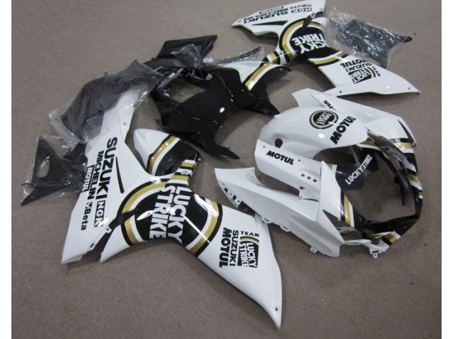 Discount 2011-2021 White Lucky Strike Black Motul Suzuki GSXR600 Motor Fairings UK