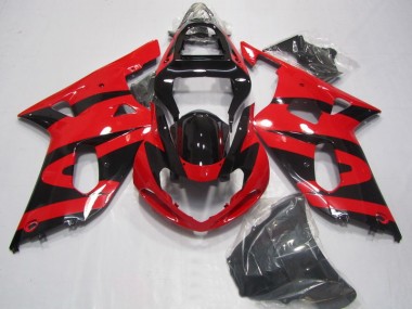 Discount 2001-2003 Black Red Suzuki GSXR750 Motorcycle Fairings UK