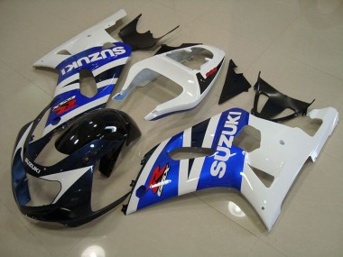 Discount 2001-2003 Blue White Suzuki GSXR750 Replacement Fairings UK