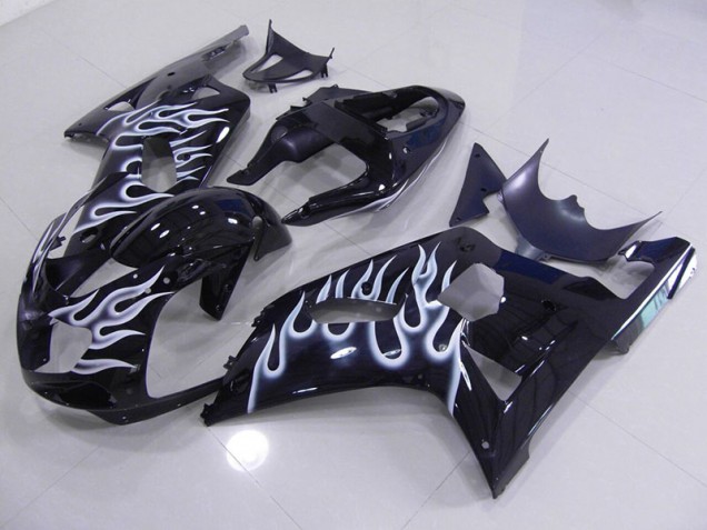 Discount 2001-2003 Blue White Flame Suzuki GSXR750 Motor Fairings UK Discount 2001-2003 Blue White Flame Suzuki GSXR750 Motor Fairings UK