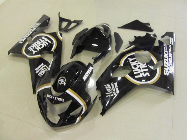Discount 2004-2005 Black White Lucky Strike Motul Suzuki GSXR750 Motorcycle Fairing UK Discount 2004-2005 Black White Lucky Strike Motul Suzuki GSXR750 Motorcycle Fairing UK