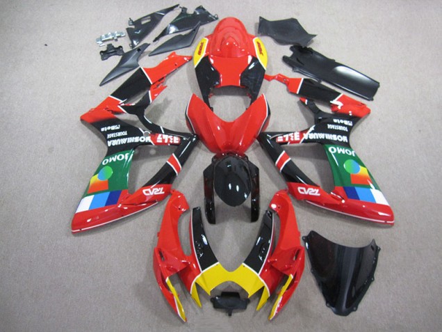 Discount 2006-2007 Red Black Green Suzuki GSXR750 Replacement Fairings UK Discount 2006-2007 Red Black Green Suzuki GSXR750 Replacement Fairings UK
