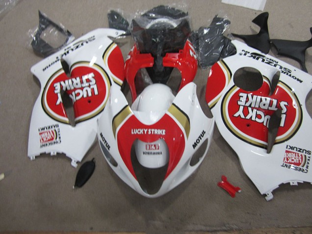 Discount 1996-2007 White Lucky Strike Motul Suzuki GSXR1300 Hayabusa Motorcycle Fairings Kit UK Discount 1996-2007 White Lucky Strike Motul Suzuki GSXR1300 Hayabusa Motorcycle Fairings Kit UK