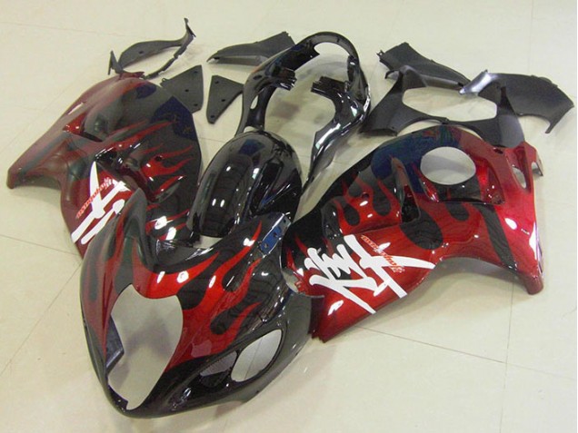 Discount 1996-2007 Black Red Flame Suzuki GSXR1300 Hayabusa Bike Fairings UK Discount 1996-2007 Black Red Flame Suzuki GSXR1300 Hayabusa Bike Fairings UK