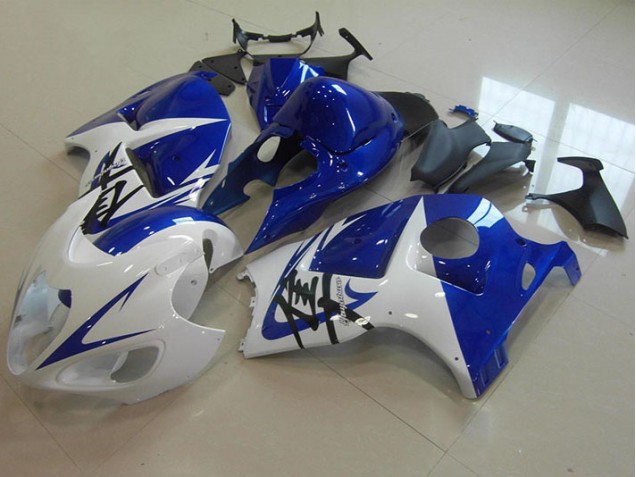 Discount 1996-2007 Blue White Suzuki GSXR1300 Hayabusa Moto Fairings UK Discount 1996-2007 Blue White Suzuki GSXR1300 Hayabusa Moto Fairings UK