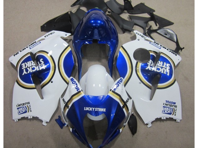 Discount 1996-2007 Blue Motul White Lucky Strike Suzuki GSXR1300 Hayabusa Motorcycle Replacement Fairings UK Discount 1996-2007 Blue Motul White Lucky Strike Suzuki GSXR1300 Hayabusa Motorcycle Replacement Fairings UK