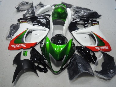 Discount 2008-2019 White Green Makita Suzuki GSXR1300 Hayabusa Replacement Fairings UK