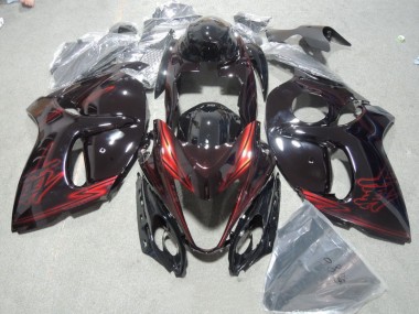 Discount 2008-2019 Black Red Suzuki GSXR1300 Hayabusa Motor Fairings UK