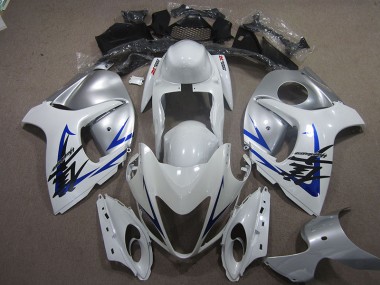Discount 2008-2019 White Blue Suzuki GSXR1300 Hayabusa Motorcycle Fairings UK