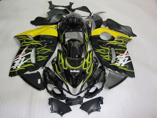 Discount 2008-2019 Black Yellow Flame Suzuki GSXR1300 Hayabusa Motorcycle Fairing Kits UK Discount 2008-2019 Black Yellow Flame Suzuki GSXR1300 Hayabusa Motorcycle Fairing Kits UK
