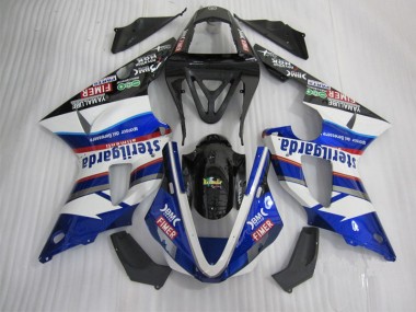 Discount 2000-2001 Black White Blue Santander Yamaha YZF R1 Replacement Fairings UK