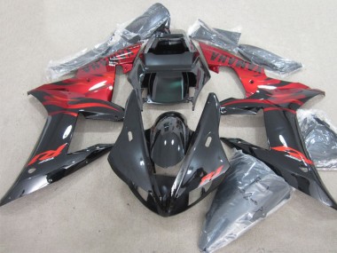 Discount 2002-2003 Black Red Decal Yamaha YZF R1 Motor Bike Fairings UK