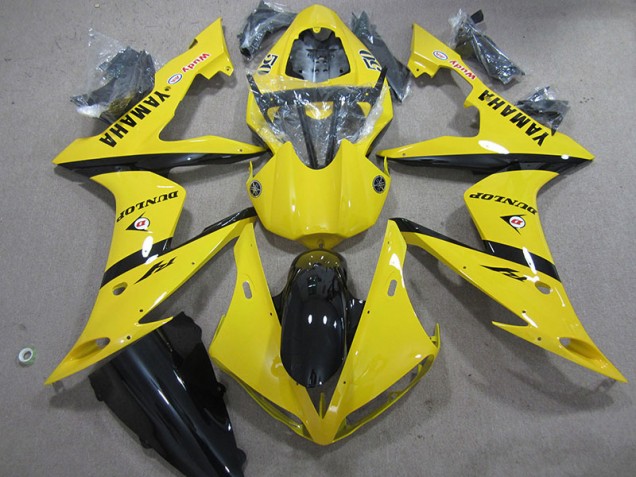 Discount 2004-2006 Yellow Dunlop Yamaha YZF R1 Motorcycle Fairing Kits UK