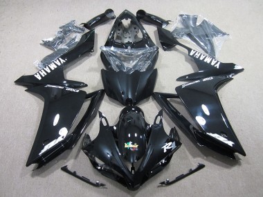 Discount 2007-2008 Black White Decal Yamaha YZF R1 Motorcycle Fairing Kits UK