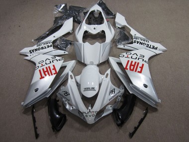 Discount 2007-2008 White Fiat Yamaha YZF R1 Bike Fairings UK