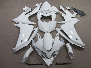 Discount 2007-2008 White Yamaha YZF R1 Motorcycle Fairings UK