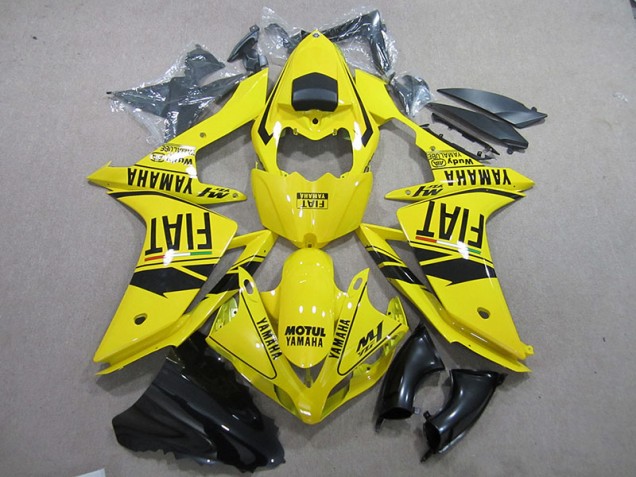 Discount 2007-2008 Yellow Black Motul Fiat Yamaha YZF R1 Motorcycle Fairing UK Discount 2007-2008 Yellow Black Motul Fiat Yamaha YZF R1 Motorcycle Fairing UK