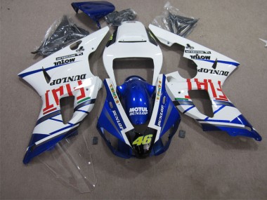 Discount 2009-2011 Blue White Motul Dunlop 46 Yamaha YZF R1 Bike Fairings UK