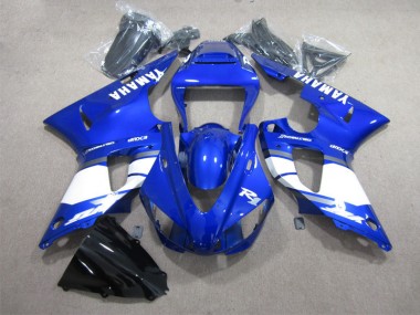 Discount 2009-2011 Blue White Yamaha YZF R1 Moto Fairings UK
