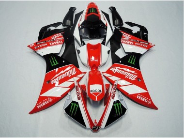 Discount 2012-2014 Red White Rocol Yamaha YZF R1 Replacement Motorcycle Fairings UK