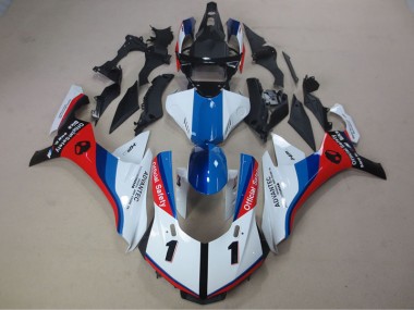 Discount 2015-2019 White Blue Red Advantec Yamaha YZF R1 Motorcycle Fairing UK