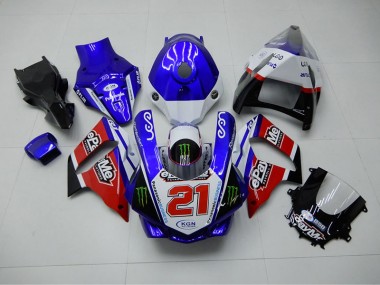 Discount 2015-2019 Blue Red KGN 21 Yamaha YZF R1 Motorbike Fairing UK