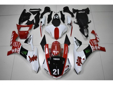 Discount 2015-2019 Red Black 21 Yamaha YZF R1 Motorcycle Fairings Kit UK