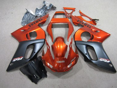 Discount 1998-2002 Orange Black Yamaha YZF R6 Motorcyle Fairings UK