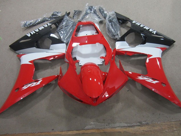 Discount 2003-2005 Red White Decal Yamaha YZF R6 Bike Fairings UK