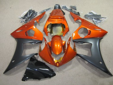 Discount 2003-2005 Orange Black Yamaha YZF R6 Motorbike Fairing Kits UK