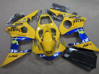 Discount 2003-2005 Yellow Motul Yamaha YZF R6 Motorcycle Fairing Kits UK