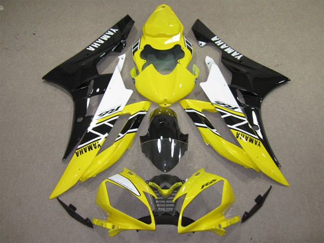 Discount 2006-2007 Yellow Black Decal Yamaha YZF R6 Motorcycle Fairings Kits UK Discount 2006-2007 Yellow Black Decal Yamaha YZF R6 Motorcycle Fairings Kits UK