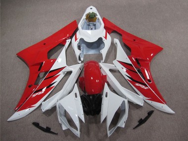 Discount 2006-2007 Red White Yamaha YZF R6 Motorcycle Replacement Fairings UK