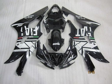 Discount 2006-2007 Black White Motul Fiat Yamaha YZF R6 Motorcycle Fairings UK
