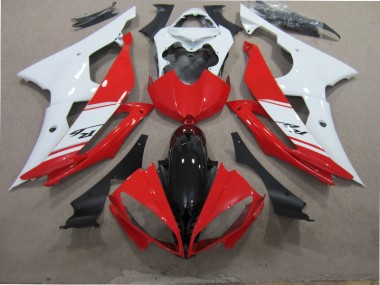 Discount 2008-2016 Red White Black Yamaha YZF R6 Motorcycle Fairing Kit UK